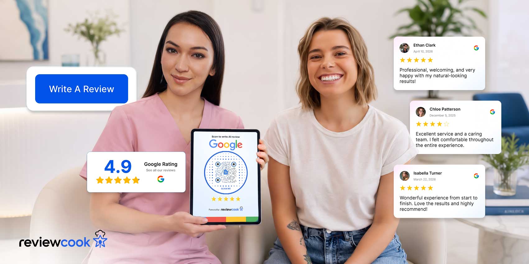 qr code medspa google reviews